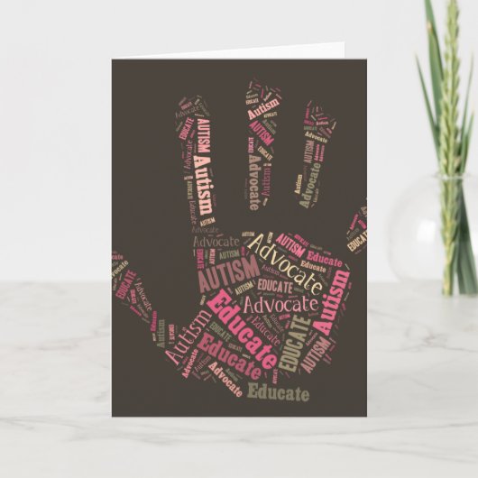 Autism Advocate  and Educate Note Card Hand GTK Karte (Vorderseite)