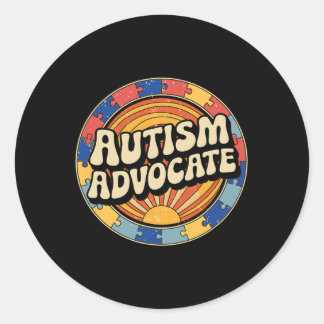 Autism Advocates Graphic Puzzle Design Support Awa Runder Aufkleber