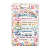 Autism Alert Nonverbal Autistic Contact Badge Ausweis