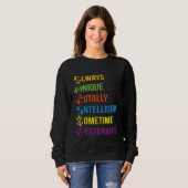 Autism Always Unique Totally Intelligent Sometime  Sweatshirt (Vorne ganz)