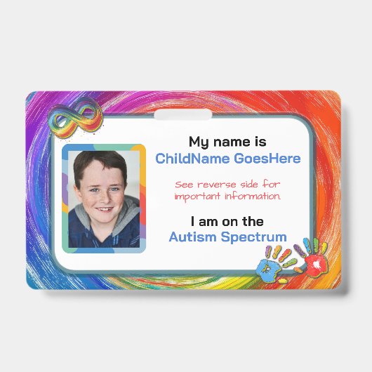 Autism Assistance Identification Card Ausweis (Front)