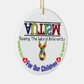 Autism Awareness 4 Our Children Circle Ornament (Rechts)