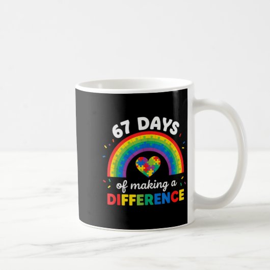 Autism Awareness 67 Days Of Making A Difference 6 Kaffeetasse (Rechts)