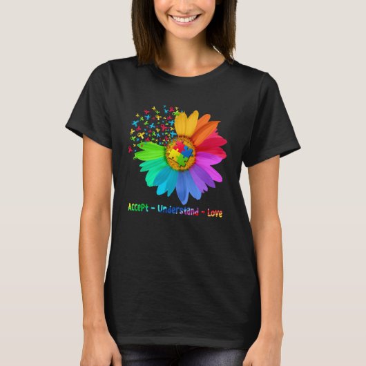 Autism Awareness Accept Understand Love Autism Mo T-Shirt (Vorderseite)