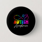 Autism Awareness Acceptance Infinity Symbol Advoca Button (Vorderseite)