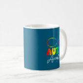 Autism Awareness Acceptance Infinity Symbol Advoca Kaffeetasse (VorderseiteRechts)
