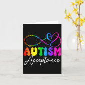 Autism Awareness Acceptance Infinity Symbol Advoca Karte (Gelbe Blume)