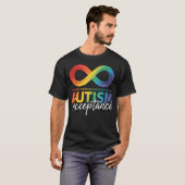 Autism Awareness Acceptance Infinity Symbol T-Shirt (Vorne ganz)