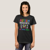Autism Awareness Acceptance Love Support Educate K T-Shirt (Vorne ganz)