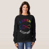Autism Awareness Acceptance Red Instead Puzzle mom Sweatshirt (Vorne ganz)