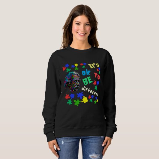 Autism Awareness Acceptance Science Ok To Be Diffe Sweatshirt (Vorne ganz)
