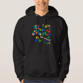 Autism Awareness Acceptance Teddy Bear Ok To Be Di Hoodie (Vorderseite)