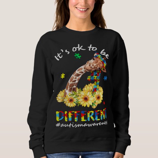 Autism Awareness Acceptance Women Kid Its Ok To Be Sweatshirt (Vorderseite)