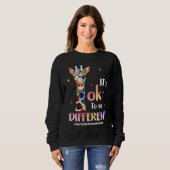 Autism Awareness Acceptance Women Kid Its Ok To Be Sweatshirt (Vorne ganz)