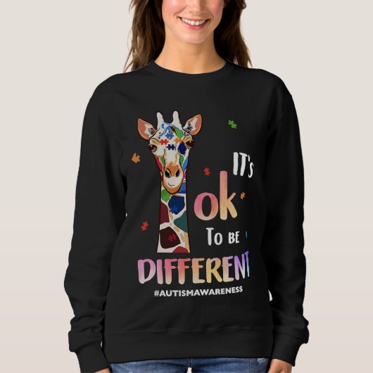 Autism Awareness Acceptance Women Kid Its Ok To Be Sweatshirt (Vorderseite)