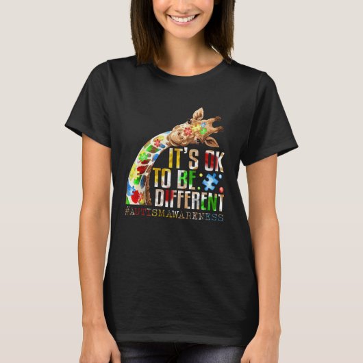 Autism Awareness Acceptance Women Kid Its Ok To Be T-Shirt (Vorderseite)