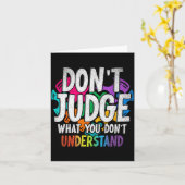 Autism Awareness Adult Uni-kids Black Short Sleeve Karte (Gelbe Blume)