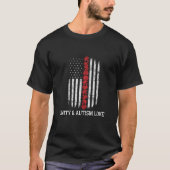 Autism Awareness American Flag Unity T-Shirt (Vorderseite)