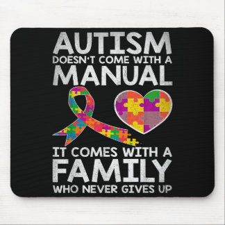 Autism awareness autism doesn't come with a manual mousepad