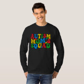 Autism Awareness Autism Mom's Squad Puzzle Pieces  T-Shirt (Vorne ganz)