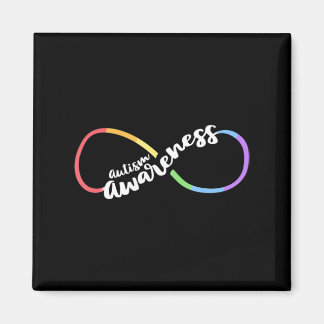 Autism Awareness Autistic Acceptance Rainbow Infin Magnet