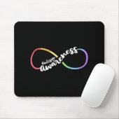 Autism Awareness Autistic Acceptance Rainbow Infin Mousepad (Mit Mouse)