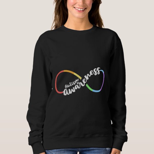 Autism Awareness Autistic Acceptance Rainbow Infin Sweatshirt (Vorderseite)