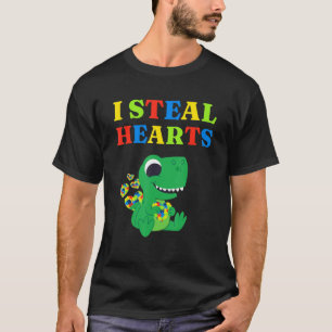Autism Awareness Autistic Son Daughter I Steal Hea T-Shirt