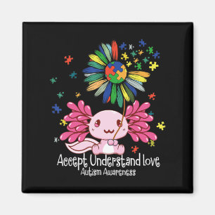 Autism awareness , axolotl lovers T-Shirt134 Magnet