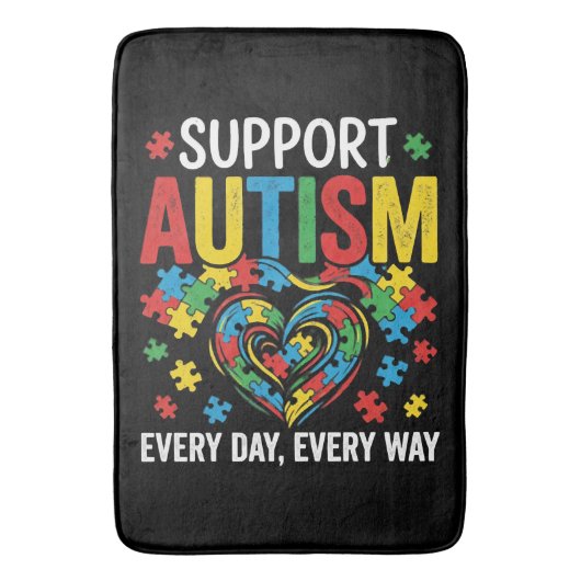 Autism awareness badematte (Vorderseite Vertikal)