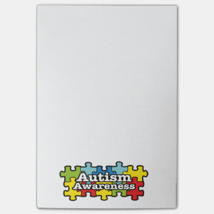 Autism Awareness Banner Post-it Klebezettel