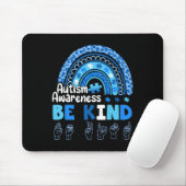 Autism Awareness Be Kind Asl Hand Sign Language  Mousepad (Mit Mouse)