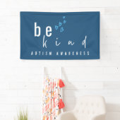 autism awareness be kind blue hearts modern  banner (Insitu)