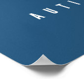 autism awareness be kind blue hearts modern  poster (Ecke)