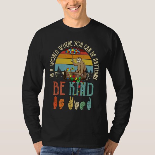 Autism Awareness Be Kind Special Education Teacher T-Shirt (Vorderseite)