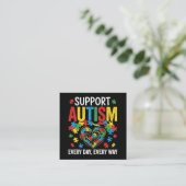 Autism awareness begleitkarte (Stehend Vorderseite)
