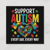 Autism awareness begleitkarte (Rückseite)