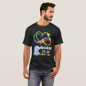 Autism Awareness Born Special Elephant Infinity Lo T-Shirt (Vorne ganz)