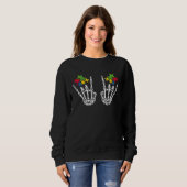 Autism Awareness Boys Girls Skeleton Rock Hand Puz Sweatshirt (Vorne ganz)