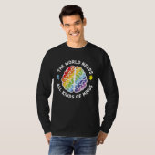 Autism Awareness Brain The World Needs All Kinds O T-Shirt (Vorne ganz)