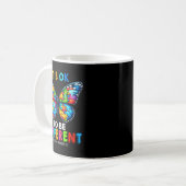 Autism Awareness Butterfly Animal Its Ok To Be Dif Kaffeetasse (Vorderseite Links)