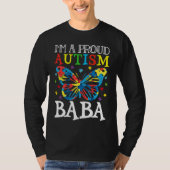 Autism Awareness Butterfly I'm a Proud Autism Baba T-Shirt (Vorderseite)