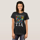 Autism Awareness Butterfly I'm a Proud Autism Tia T-Shirt (Vorne ganz)