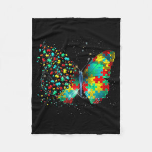 Autism Awareness Butterfly Peace Lover Gift Men Wo Fleecedecke