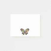 Autism Awareness Butterfly Post-it Klebezettel (Vorderseite)