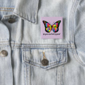Autism Awareness Butterfly Puzzle Piece Button (Beispiel)