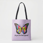 Autism Awareness Butterfly Puzzle Piece Tasche (Vorderseite)