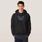 Autism Awareness Butterfly Puzzle Pieces Support A Hoodie (Vorne ganz)
