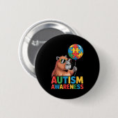 Autism awareness  button (Vorne & Hinten)