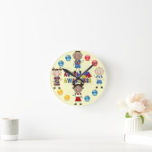 Autism Awareness Clock 7 Runde Wanduhr (Zuhause)